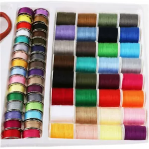 Set di 100 pezzi per macchina da cucire set di filati bobina per macchina da cucire set di rotoli di filo rotolo - Foto 1 di 5
