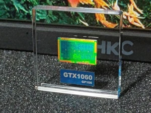 NVIDIA GTX 1060 GPU Die Crystals Specimen Tech Art Decoration Paperweight Gift - Picture 1 of 6