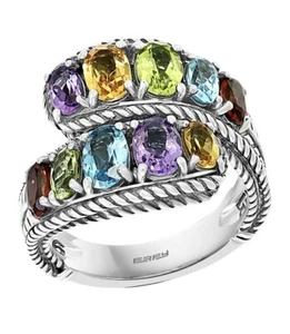 NEU!EFFY MULTISTONE & STERLINGSILBER WICKELRING / GRÖSSE 7 / ERSTAUNLICH! / $ 550 - Bild 1 von 4