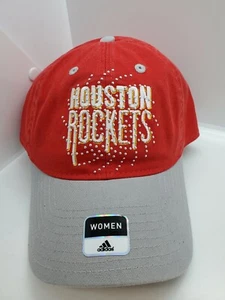Houston Rockets NBA Basketball Adidas rot & grau geblendet Strapback Mütze Kappe - Bild 1 von 5