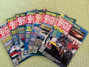 VTG SUPER STOCK DRAG ILLUSTRATED AUTO MAGAZINE LOT OF 7 FROM 1980s FREE SHIPPING - Picture 1 of 12