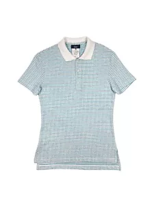 VERSACE Versus ALL OVER PRINT SHORT SLEEVE POLO SHIRT TOP Blue SIZE XL - Picture 1 of 4