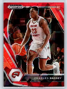 2021 Panini Prizm Draft Picks #45 Charles Bassey RC Western Kentucky Red Ice - Picture 1 of 2