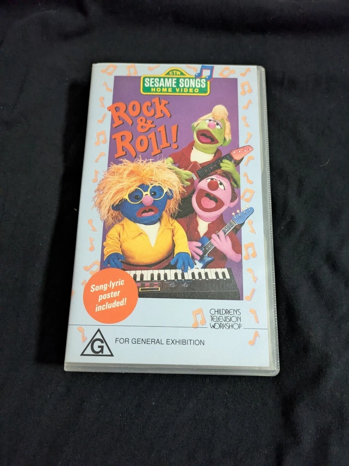 Sesame Songs: Rock & Roll Sesame Street - Incluye póster - VHS Foto 1 de 1