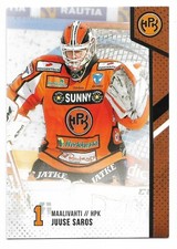 2014-15 Finnish League Cardset #25 Juuse Saros (Nashville Predators)