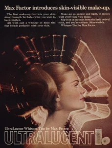 1969 Max Factor: Skin Visible Make Up Vintage Print Ad - Bild 1 von 1