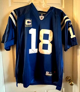 MAILLOT PRO AUTHENTIQUE PEYTON MANNING #18 NFL INDIANAPOLIS COLTS - TAILLE 48 - COMME NEUF - Photo 1/6