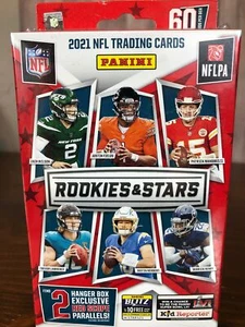 2021 Panini Rookies and Stars caja colgante de fútbol americano totalmente nuevas tarjetas coleccionables - Imagen 1 de 6
