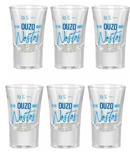 Nostos Ouzo Gläser | 2cl Füllstrich | 6er Set - Bild 1 von 1
