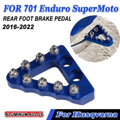 Blue For Husqvarna 701 Enduro SuperMoto Rear Foot Brake Pedal Step Tip Plate Foto 1 de 2