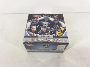 Colección de pegatinas Topps NHL 2021-22 caja sellada de fábrica 50 paquetes 5 pegatinas por - Imagen 1 de 6