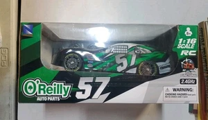 New Ray 1/16 O'Reilly Auto Parts Shamrocket RC Remote Control #57 Racecar Car  - Picture 1 of 6