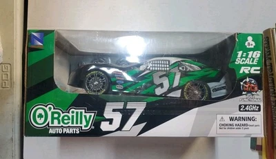 New Ray 1/16 O'Reilly Auto Parts Shamrocket RC Remote Control #57 Racecar Car  - Image 1 of 4