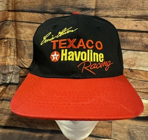 Gorra Texaco Havoline Racing Negra Roja Snapback Ajustable Ernie Irvan NASCAR - Imagen 1 de 9