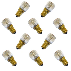 10x Backofenlampe 300° 15W E14 klar Glühbirne Glühlampe 15 Watt Glühbirnen Röhre - Bild 1 von 2