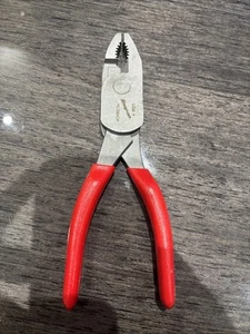 Snap-on Tools USA NEW RED 7-7/8" High Leverage Combination Pliers HL138ACP - Picture 1 of 3