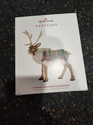 2019 HALLMARK KEEPSAKE FATHER CHRISTMAS REINDEER 装饰全新 - L👀K 🔥🔥 — 第 1/4 张图片