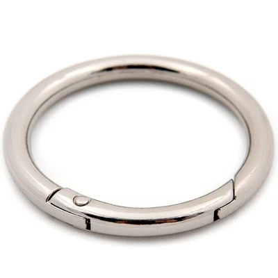 Anillo tórico Apertura de resorte Gatillo a presión Clip Hebilla 2 piezas Dije Fabricación de monedero (Plateado... Foto 1 de 4