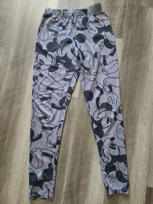 Leggings de tornozelo leves Disney Mickey Mouse preto e cinza tamanho M - Imagem 1 de 3