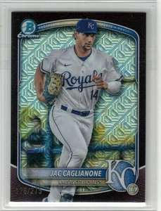 2025 BOWMAN CHROME JAC CAGLIANONE MAROON MOJO REFRACTOR ROOKIE RC #126/275 - Picture 1 of 1