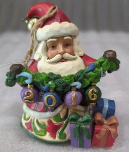 Jim Shore Heartwood Creek # 4054532 datiert 2016 Santa jährliches Ornament. - Bild 1 von 9