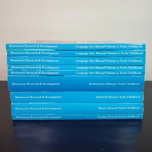 Montessori Research & Development - Early Childhood Teacher Manuals Lot of 9  - Picture 1 of 19
