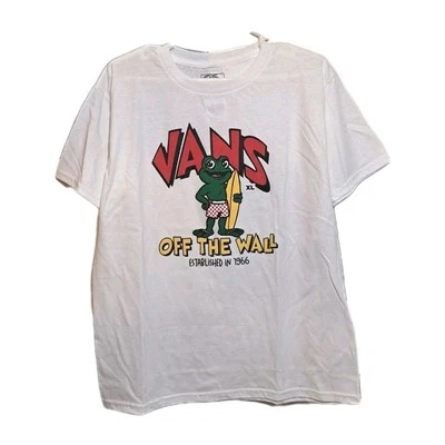 Vans Niños Niños Gone Surfing Fuera de la Pared Manga Corta Blanco Talla XL Foto 1 de 4
