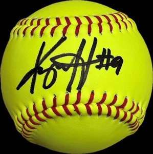 Kinzie Hansen Signed Dudley Official 12” Softball - Oklahoma Sooners Team USA - Picture 1 of 2