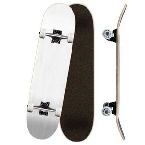 Yocaher Blank 7.75" Complete Skateboard - Painted White - Picture 1 of 6