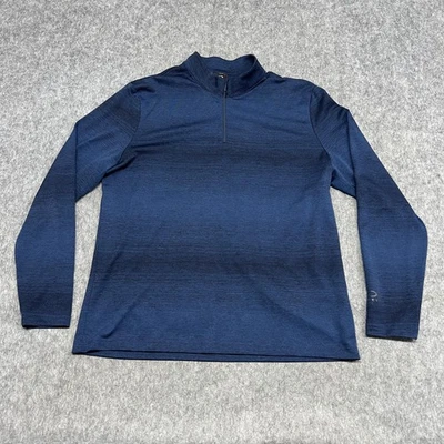 Pullover Oakley Para Hombres XL Azul Hydrolix Cuarto Cremallera Manga Larga Rendimiento Golf Foto 1 de 4