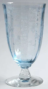 Fostoria Navarre Blue Iced Tea Glass 148813 - Picture 1 of 1