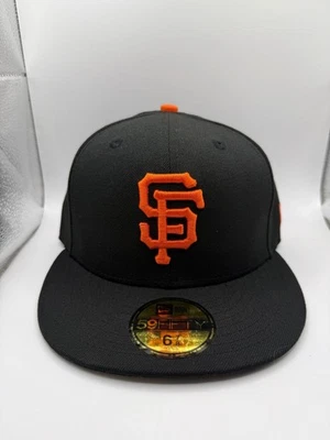 Gorra New Era 59FIFTY Gigantes de San Francisco clásica negra/naranja ajustada talla 6 7/8 Foto 1 de 4