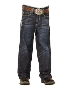 Stivali jeans western Cody James ragazzo taglia W5 stile taglio #5CJ505 vita regolabile - Foto 1 di 16