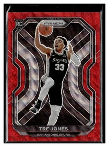 2020-21 Panini Prizm - Ruby Wave Prizms #291 Tre Jones San Antonio Spurs - Bild 1 von 2