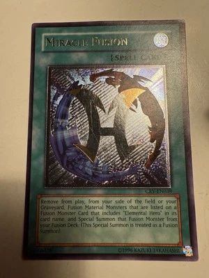 Yugioh YuGiOh! MP/LP Miracle Fusion Yu-Gi-Oh! CRV-EN039 Ultimate Rare Card - Image 1 of 2