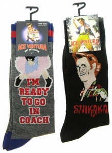 Ace Ventura Socken ~ Herren Einheitsgröße 7 - 12 ~ Haustierdetektiv & wenn die Natur ruft - Bild 1 von 5