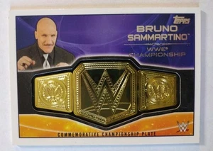 Targhe commemorative 2015 Topps WWE #NNO Bruno Sammartino Championship - Foto 1 di 2