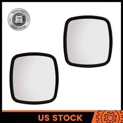 2x Wide Angle Rear View Mirror For 2004-2016 Freightliner M2 106 112 with Heated Foto 1 de 4