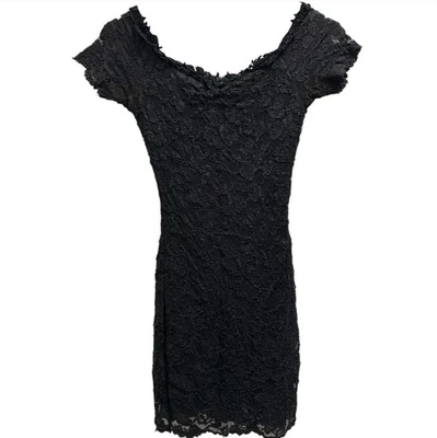 Vestido para mujer Rampage vintage años 90 romántico grunge talla 7 negro rosa pedal transparente Foto 1 de 4