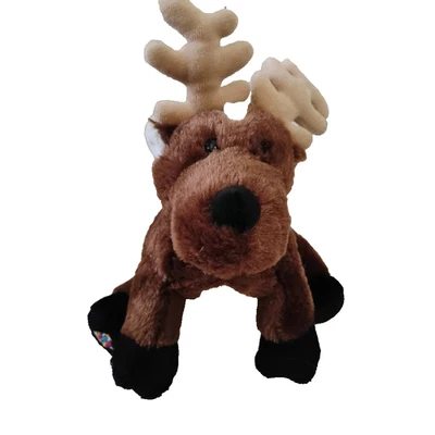 Ganz Webkinz Reindeer Stuffed Animal Christmas Plush Soft Toy 8" HM137 No Code  - Image 1 of 4