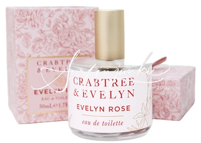 Crabtree & Evelyn Evelyn Rose Perfume Spray Eau De Toilette EDT 1,7 oz En Caja Foto 1 de 2