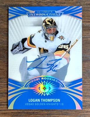 Logan Thompson 2021-22 Ultimate Collection - Ultimate Introductions Rookie Auto - Image 1 of 2