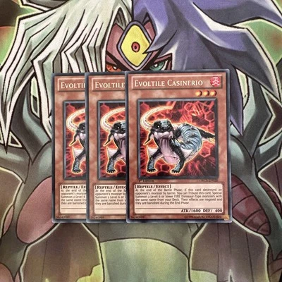ORCS-EN026 x3 Evoltile Casinerio Rare 1st Ed Excellent Condition Yugioh - Image 1 of 2