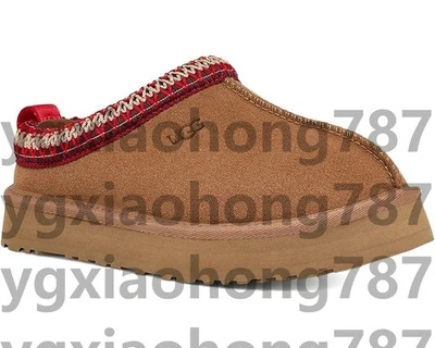 Sapatos femininos Tasman castanha clássico lã chinelo camurça sola grossa sapatos UGG//US - Imagem 1 de 4