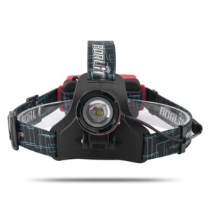 Super Bright Waterproof Head Torch Headlight LED Zoom USB Rechargeable Headlamp - Picture 1 of 16