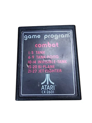 Game Program Combat Atari 2600 Cartridge - Image 1 of 2