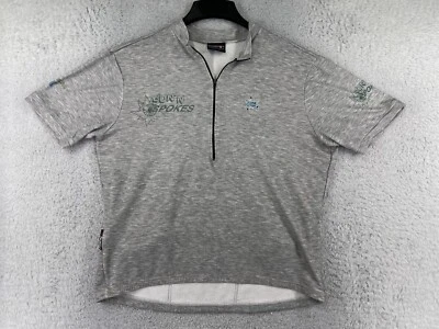 VINTAGE Cantina Maglia Ciclismo Adulto Extra Large Grigio Polartec Poliestere Caldo - Immagine 1 di 4