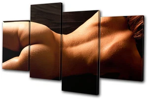 Quadro Erotico Sexy Femminile NUDI MULTI TELA ARTE DA PARETE Stampa VA - Foto 1 di 1