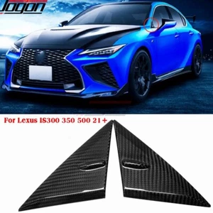 Carbon Window Triangle A-Pillar Cover For Lexus IS300 350 500 IS F Sport 2021-24 - Picture 1 of 10