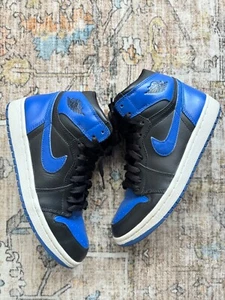 Air Jordan 1 Retro High Black Royal Blue Size 6.5 (2001) - Picture 1 of 15